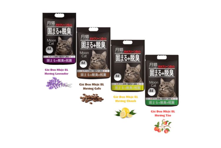 Cát Mèo Đất Sét Moon Cat Vón Cục Khử Mùi Tốt