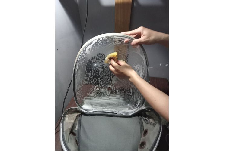 hướng dẫn giặt balo chó mèo